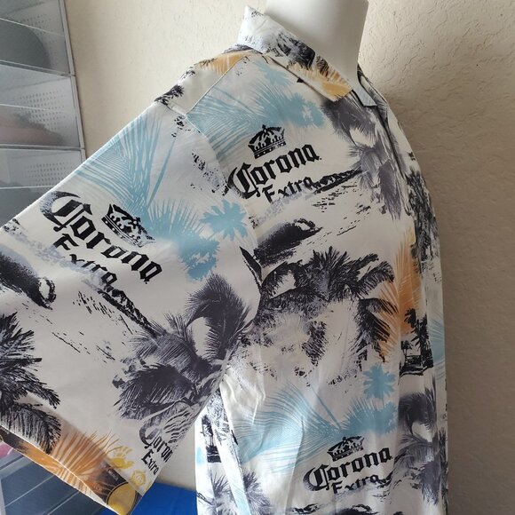 XXL Newport Blue American Tradition Corona Button Down Shirt - Picture 9 of 12